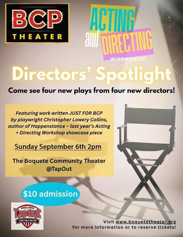 Tap Out’s Directors’ Spotlight on Sunday in Boquete