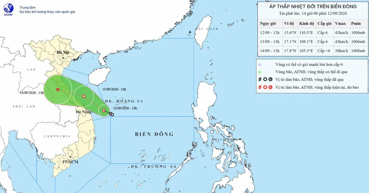 Da Nang Braces for Intense Rainfall as Tropical Depression Approaches