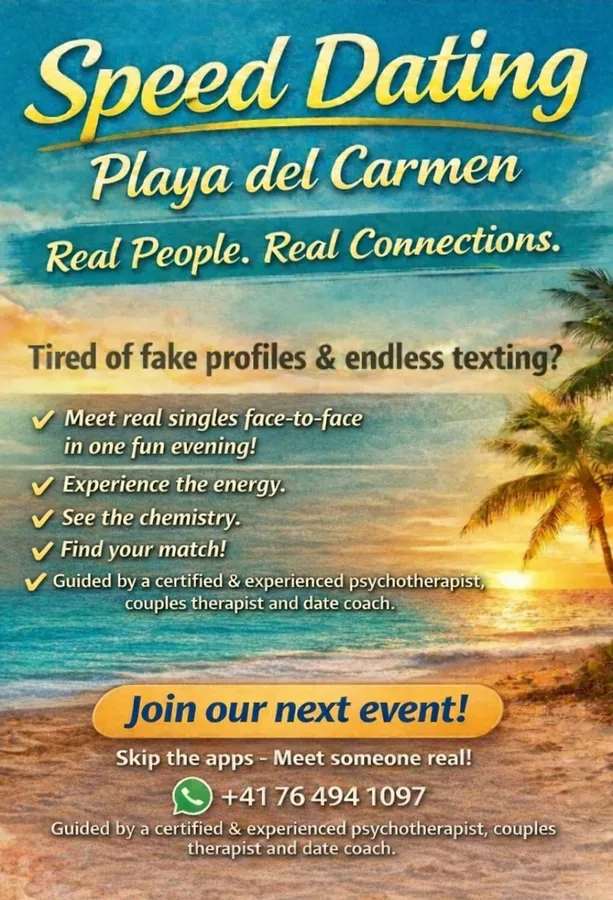 Speed dating for singles in playa